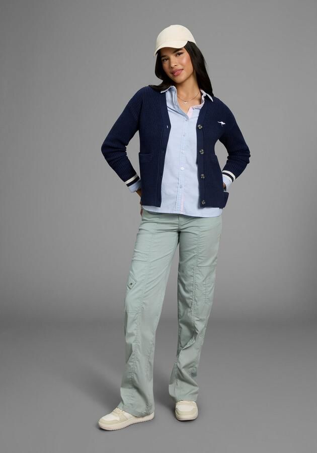 KangaROOS Cardigan in college-look kort en boxy gesneden - Foto 3