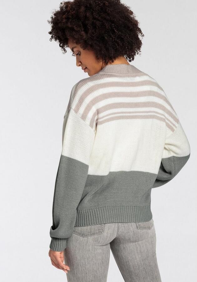 KangaROOS Cardigan met modieuze streep-ontwerp - Foto 4