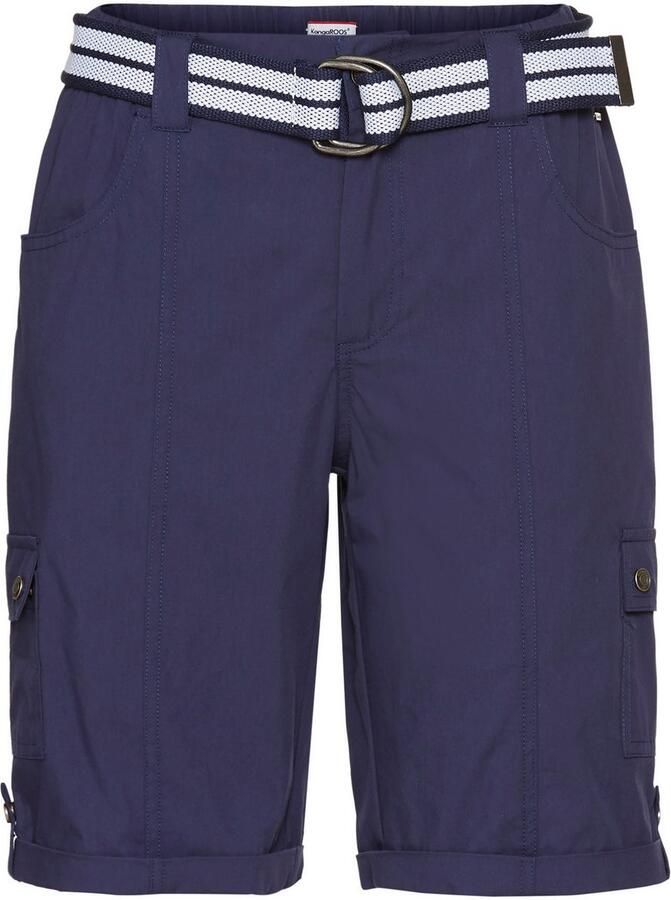 KangaROOS Cargobermuda met cargovakken en omslag aan de zoom