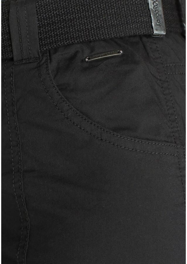 KangaROOS Cargobroek met bijzonder verwerkte zakken (2-delig Met een afneembare riem)