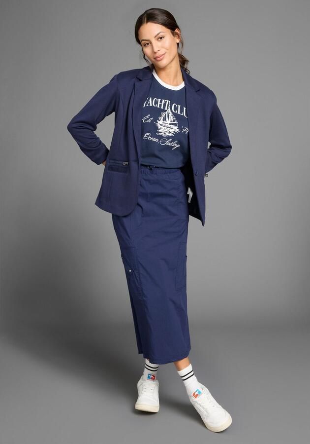 KangaROOS T-shirt met maritieme print en contrastdetails - Foto 4