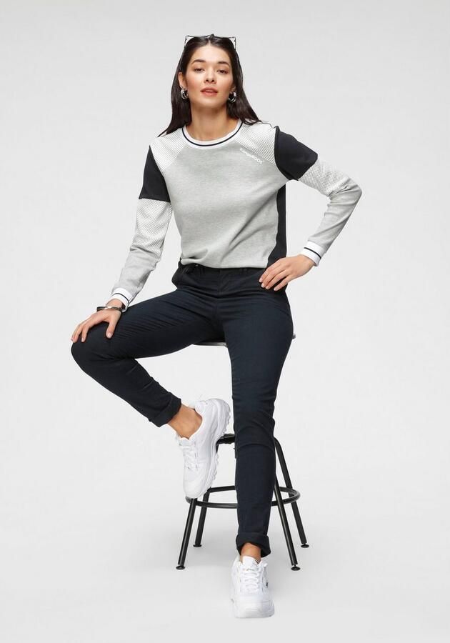 KangaROOS Sweatshirt Lange mouwen figuurvolgende pasvorm colourblocking van katoen - Foto 2