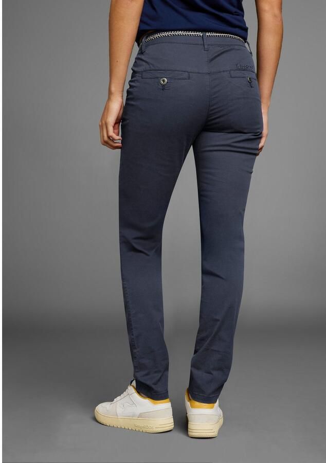 KangaROOS Chino in smal model met koord te strikken (set 2-delig Met riem) - Foto 3