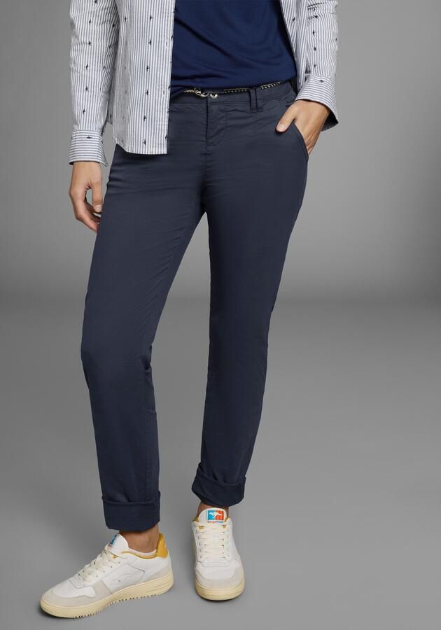 KangaROOS Chino in smal model met koord te strikken (set 2-delig Met riem) - Foto 10