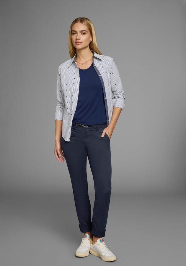 KangaROOS Chino in smal model met koord te strikken (set 2-delig Met riem) - Foto 11