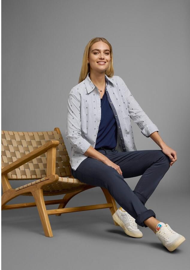 KangaROOS Chino in smal model met koord te strikken (set 2-delig Met riem) - Foto 5