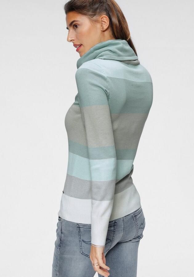 KangaROOS Coltrui gestreept met hoge opstaande kraag - Foto 4