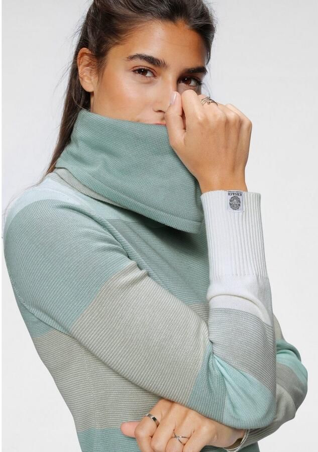 KangaROOS Coltrui gestreept met hoge opstaande kraag - Foto 3