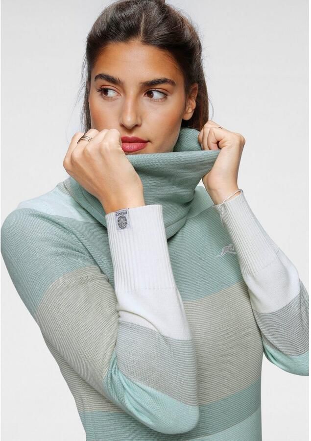 KangaROOS Coltrui gestreept met hoge opstaande kraag - Foto 2