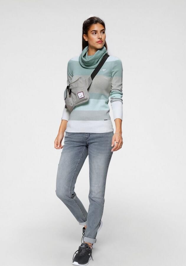 KangaROOS Coltrui gestreept met hoge opstaande kraag - Foto 6