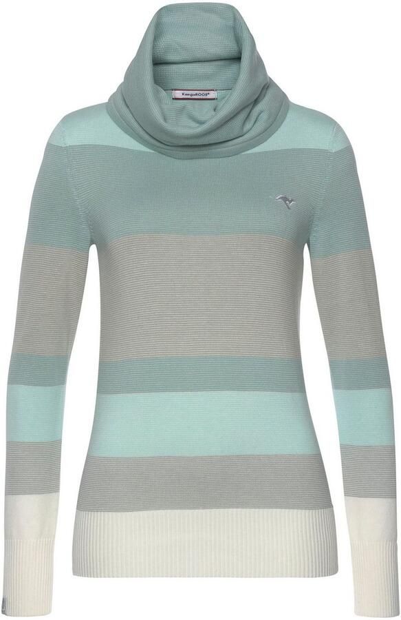 KangaROOS Coltrui gestreept met hoge opstaande kraag - Foto 7