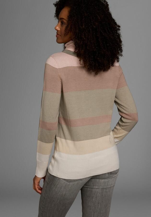 KangaROOS Coltrui gestreept met hoge opstaande kraag - Foto 6