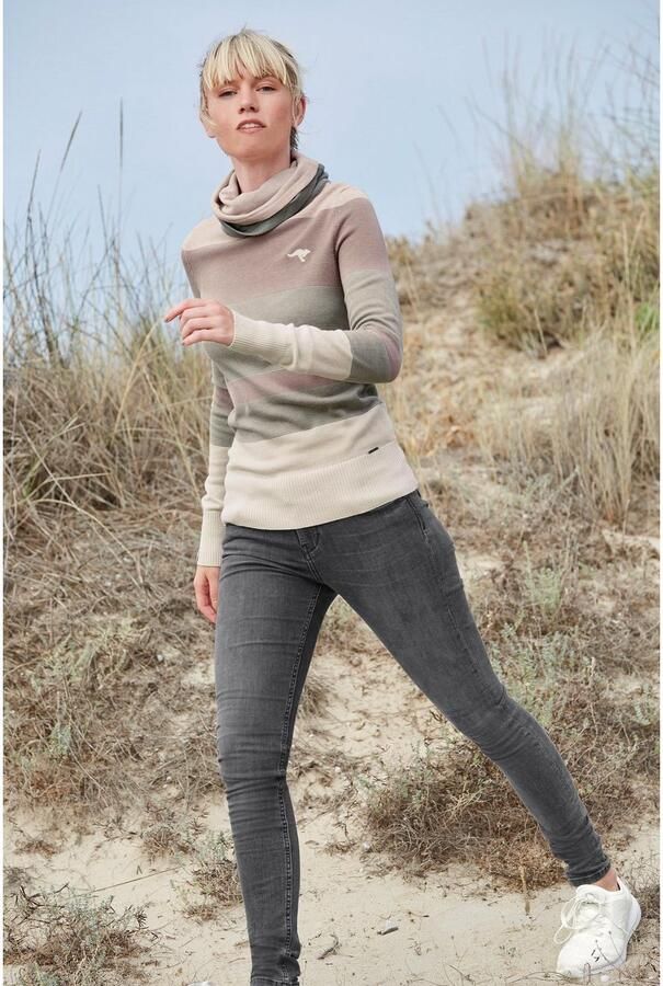 KangaROOS Coltrui gestreept met hoge opstaande kraag - Foto 13