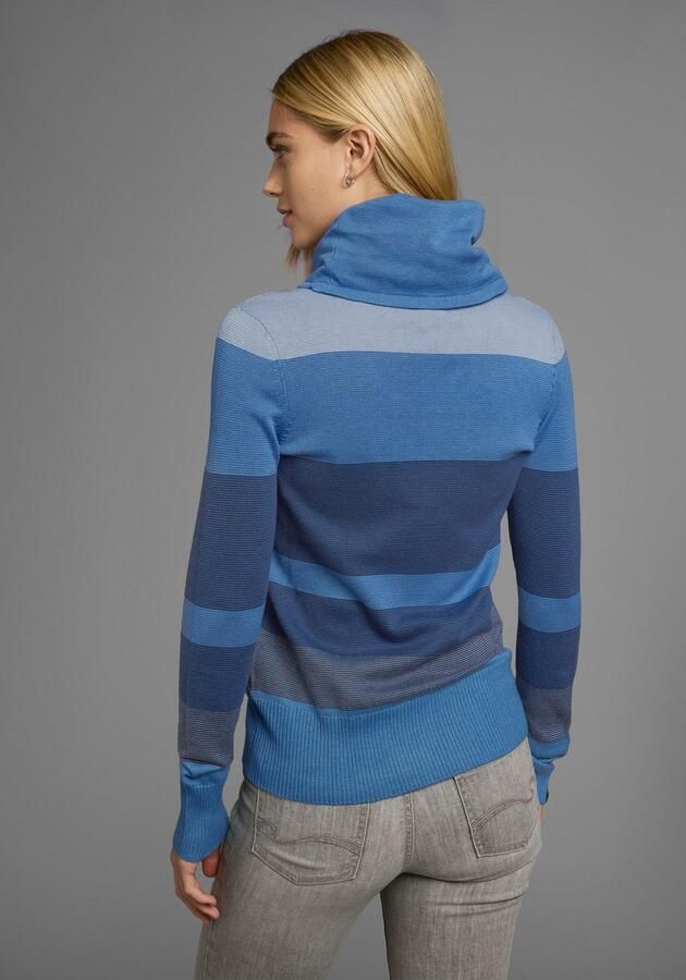 KangaROOS Coltrui gestreept met hoge opstaande kraag - Foto 9