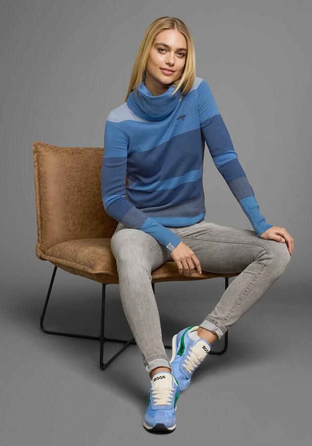 KangaROOS Coltrui gestreept met hoge opstaande kraag - Foto 10