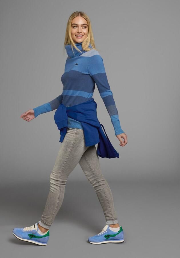 KangaROOS Coltrui gestreept met hoge opstaande kraag - Foto 11