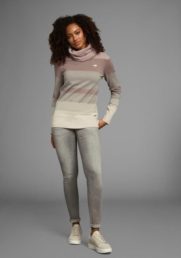 KangaROOS Coltrui gestreept met hoge opstaande kraag - Foto 10