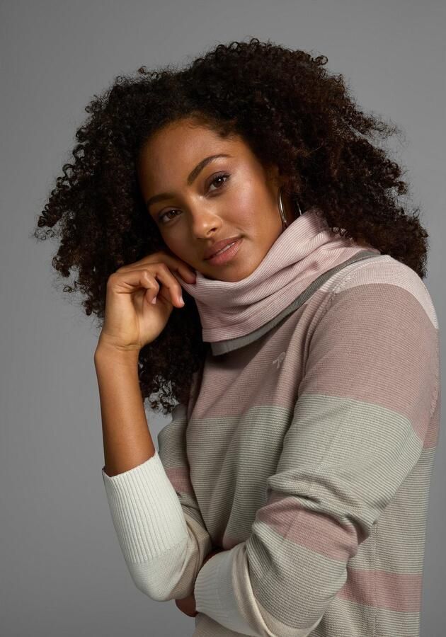 KangaROOS Coltrui gestreept met hoge opstaande kraag - Foto 11