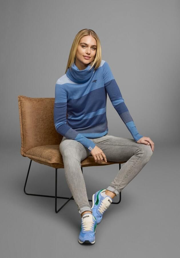 KangaROOS Coltrui gestreept met hoge opstaande kraag - Foto 13