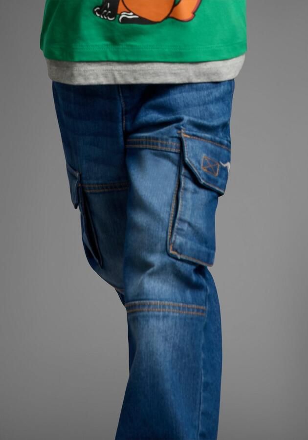 KangaROOS Comfortjeans Cargo-jeans voor kleine jongens Stretchjeans met coole cargozakken - Foto 2