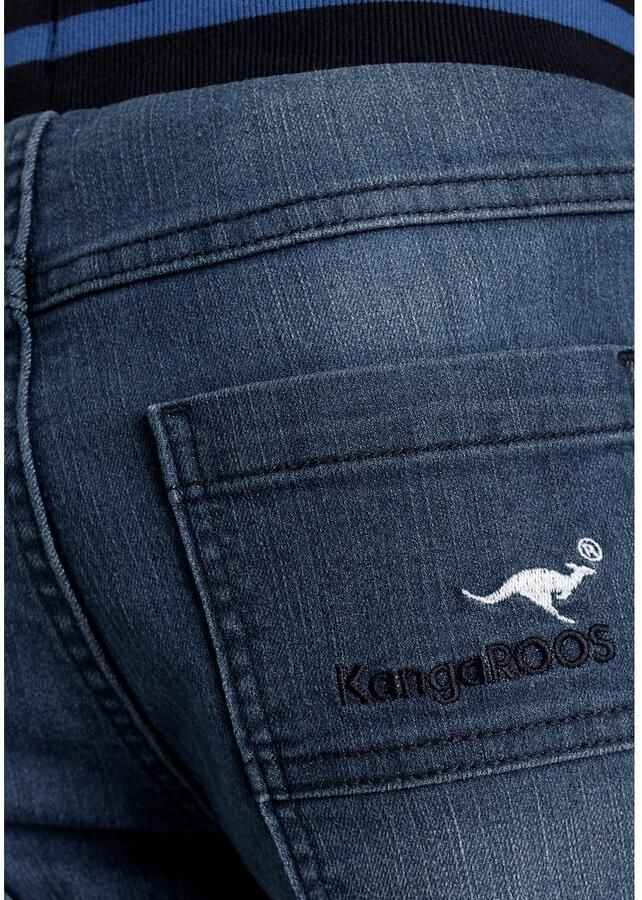 KangaROOS Comfortjeans Stretch jeans with slim leg for boys smalle broekpasvorm used-wassing comfortabele taille