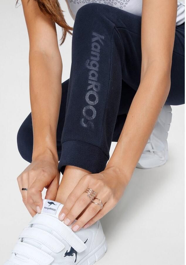 KangaROOS Fleece-broek met steekzakken en rijgkoord - Foto 3