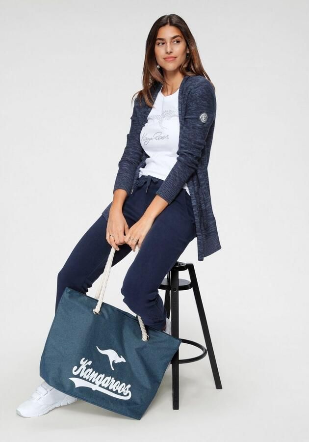 KangaROOS Fleece-broek met steekzakken en rijgkoord - Foto 5