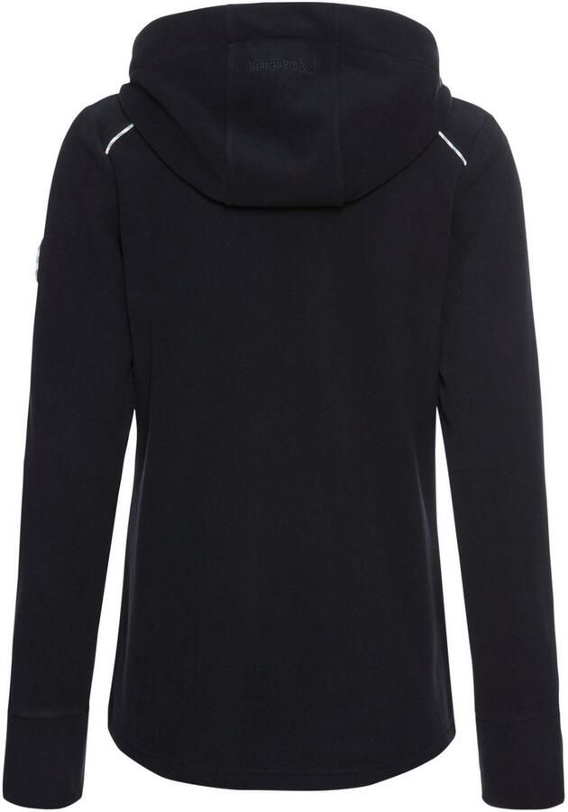 KangaROOS Fleecejack figuuraccentuerende pasvorm met capuchon en trekkoord overgangsjas - Foto 4