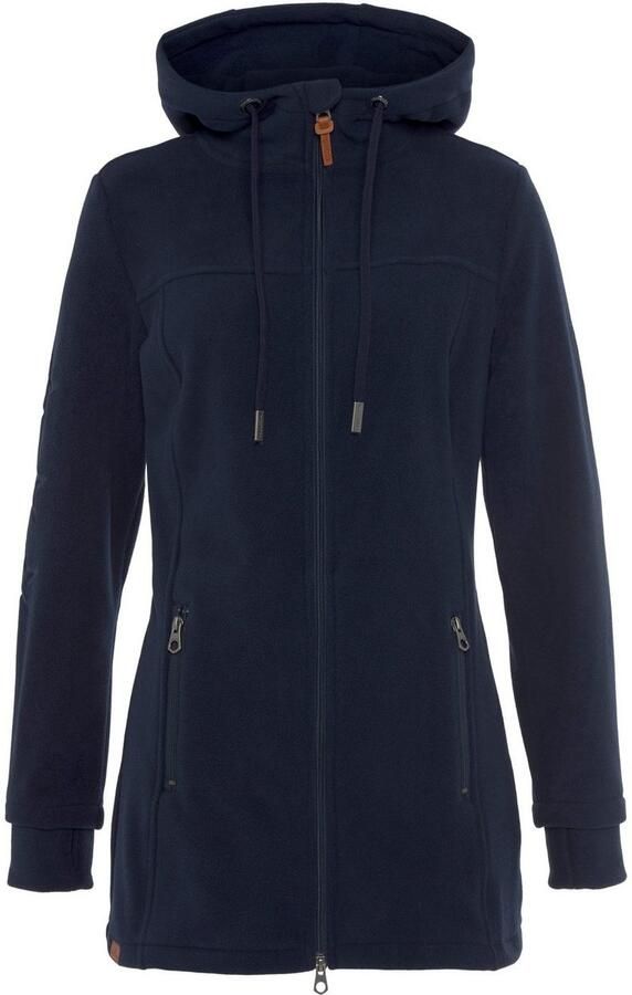 KangaROOS Fleecejack figuurvolgende snit met capuchon met 2-weg rits - Foto 8