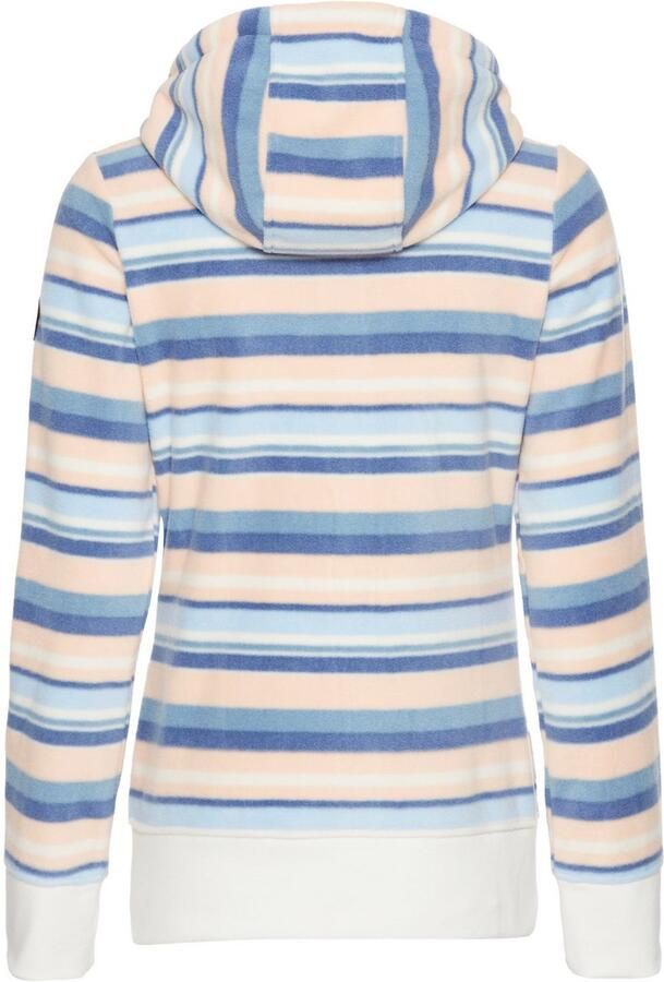 KangaROOS Fleecejack met capuchon in trendy streep-design - Foto 6