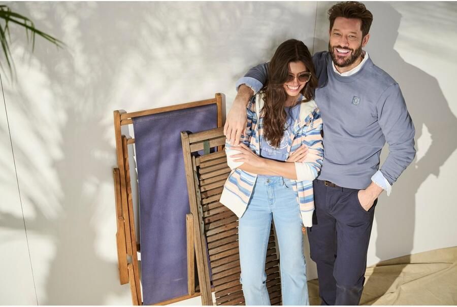 KangaROOS Fleecejack met capuchon in trendy streep-design - Foto 7