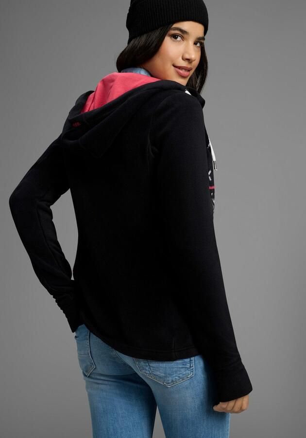 KangaROOS Fleecejack met noors patroon en capuchon - Foto 2