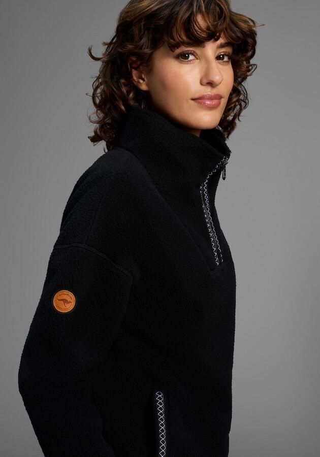 KangaROOS Fleecetrui van knuffelig sherpa fleece half-zip - Foto 3