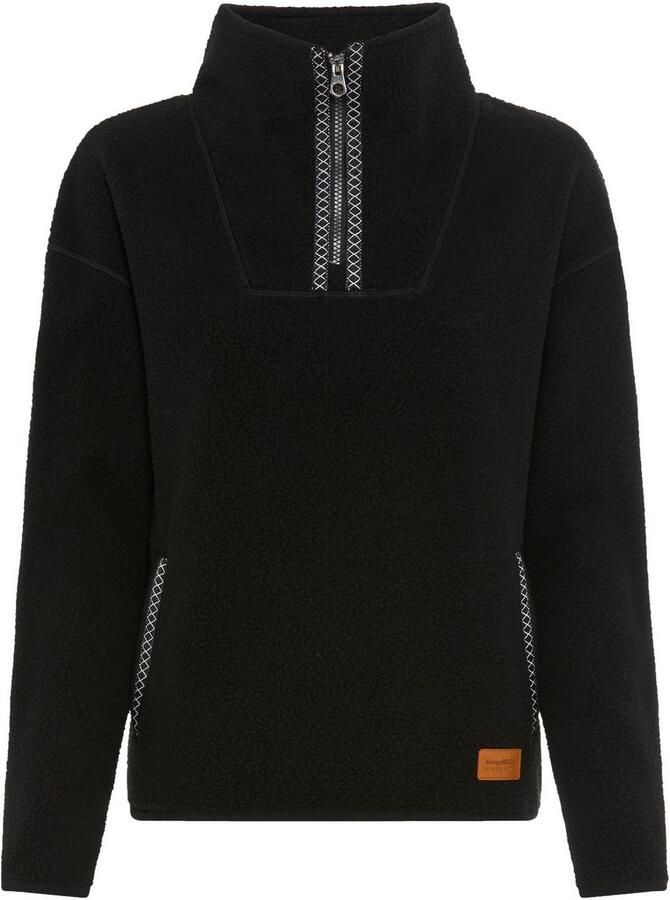 KangaROOS Fleecetrui van knuffelig sherpa fleece half-zip