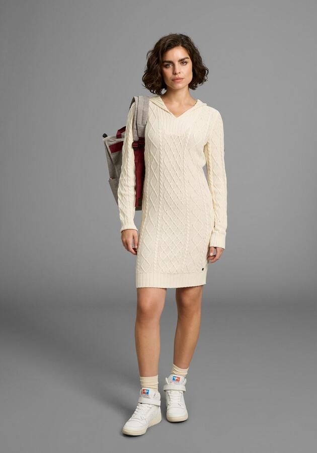 KangaROOS Gebreide jurk met modieus kabelmotief - Foto 3