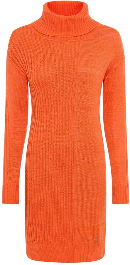 KangaROOS Gebreide jurk met rolkraag glad breisel & ribbreisel - Foto 5