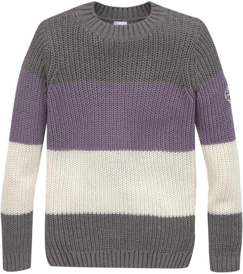 KangaROOS Gebreide trui Gestreepte trui met logo op de mouw - Foto 7