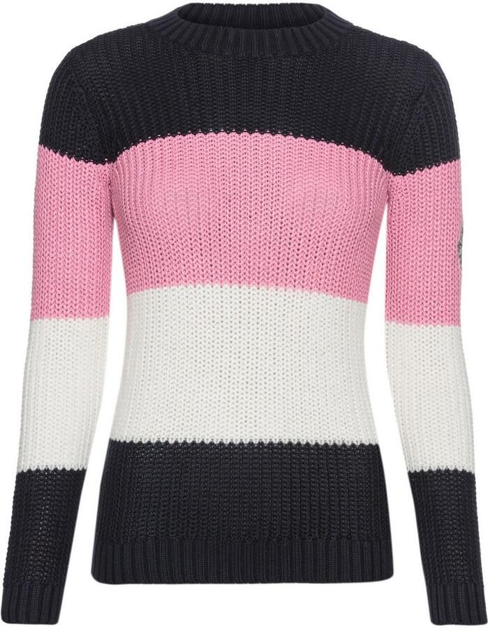 KangaROOS Gebreide trui Gestreepte trui met logo op de mouw