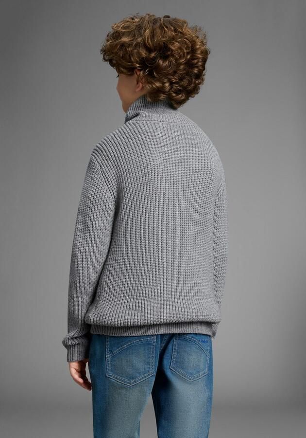 KangaROOS Gebreide trui Troyer Pullover met rits - Foto 2