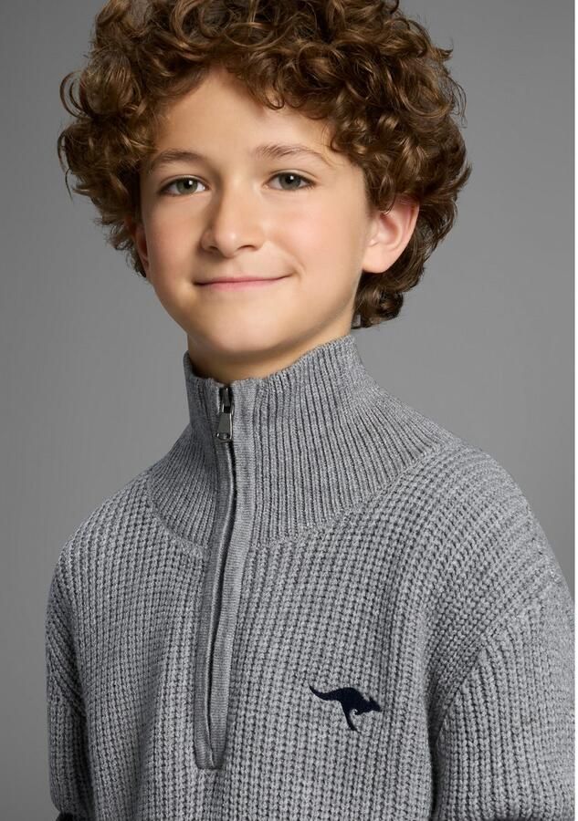 KangaROOS Gebreide trui Troyer Pullover met rits