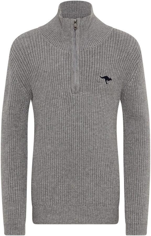 KangaROOS Gebreide trui Troyer Pullover met rits - Foto 5