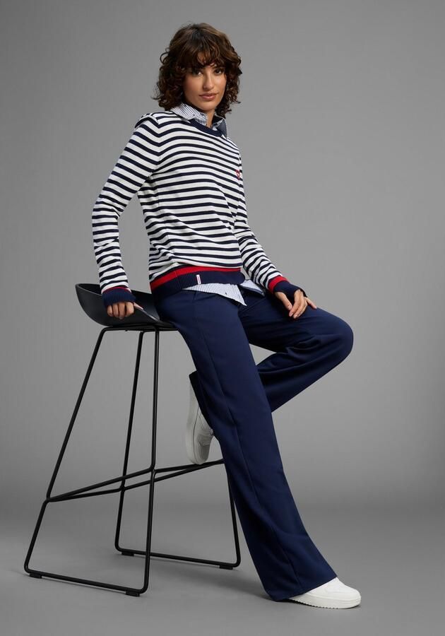 KangaROOS Gestreepte trui met streepjes en hartelijke logo-print - Foto 4