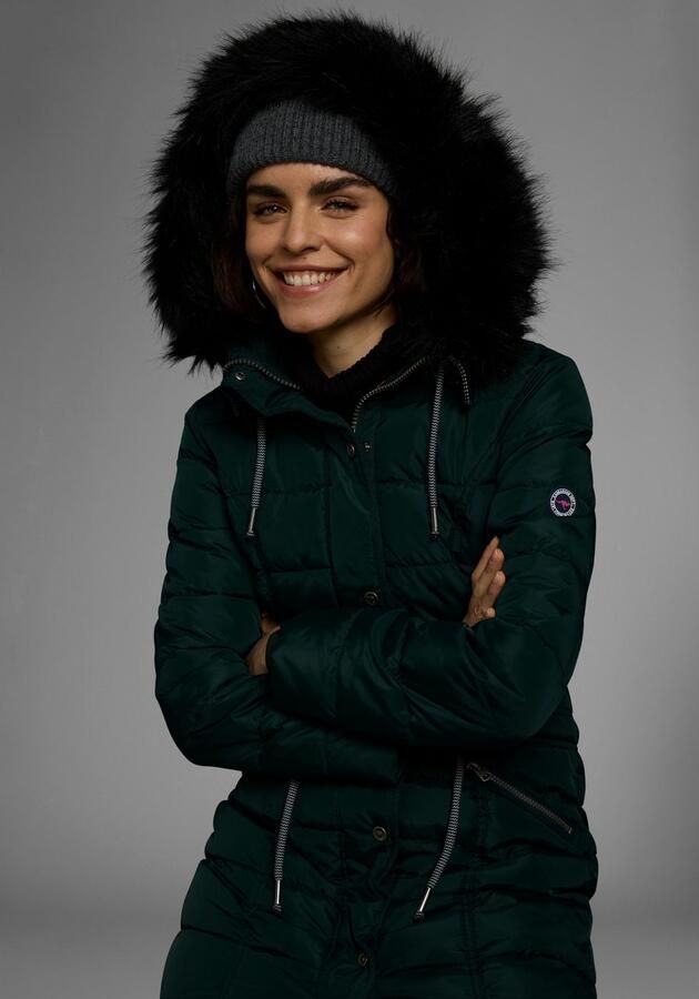 KangaROOS Gewatteerde jas figuurvolgende snit met ritszakken - Foto 3