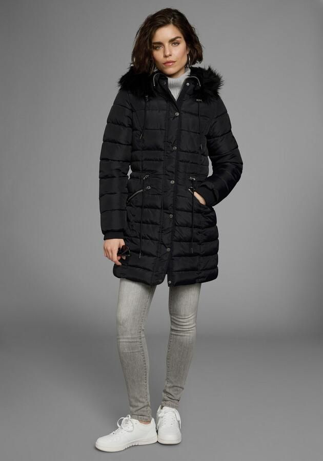 KangaROOS Gewatteerde jas figuurvolgende snit met ritszakken - Foto 8