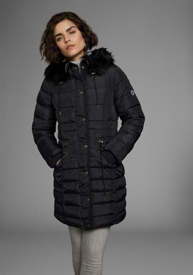 KangaROOS Gewatteerde jas figuurvolgende snit met ritszakken - Foto 9