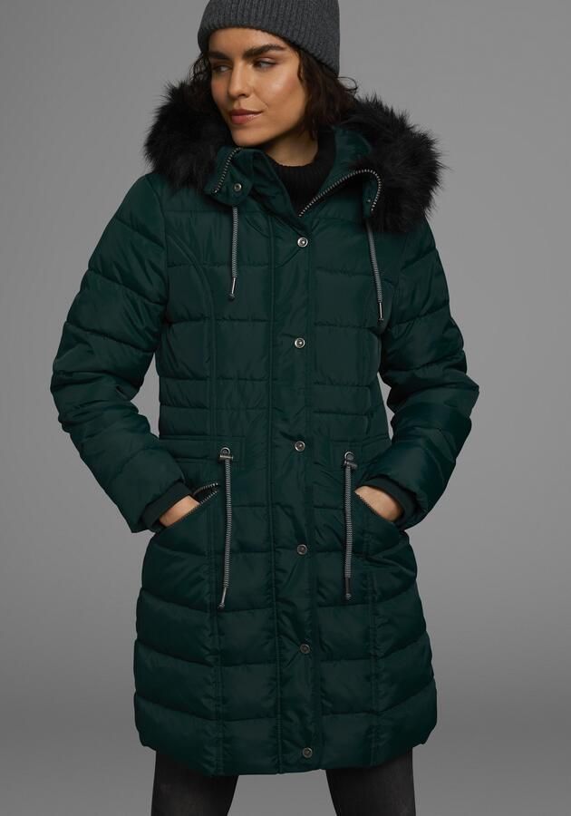 KangaROOS Gewatteerde jas figuurvolgende snit met ritszakken - Foto 5