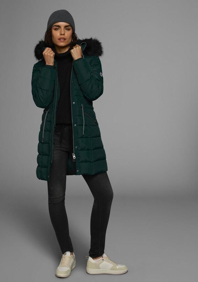 KangaROOS Gewatteerde jas figuurvolgende snit met ritszakken - Foto 6