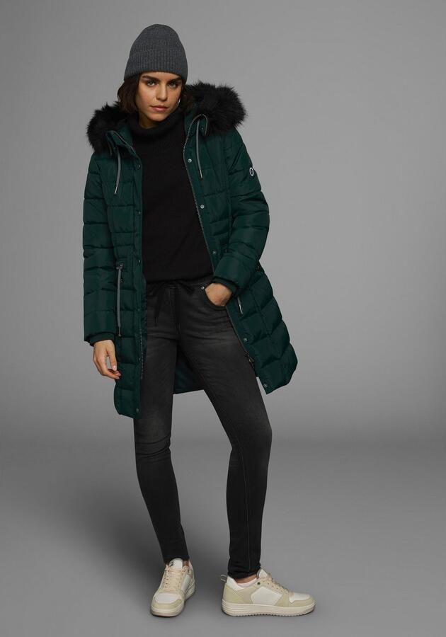 KangaROOS Gewatteerde jas figuurvolgende snit met ritszakken - Foto 7