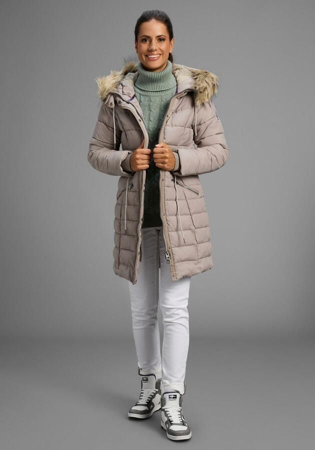 KangaROOS Gewatteerde jas figuurvolgende snit met ritszakken - Foto 5