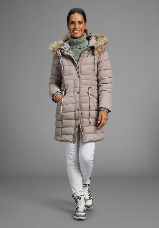 KangaROOS Gewatteerde jas figuurvolgende snit met ritszakken - Foto 6